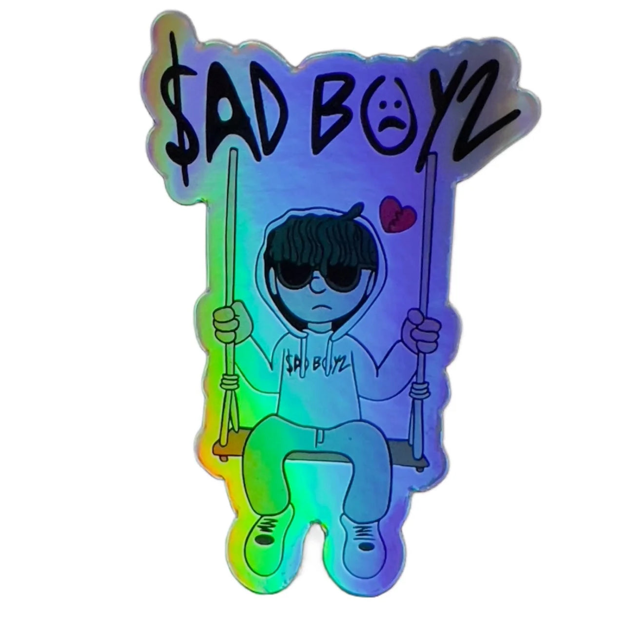 JUNIOR H SADBOYZ HOLOGRAPHIC STICKERS