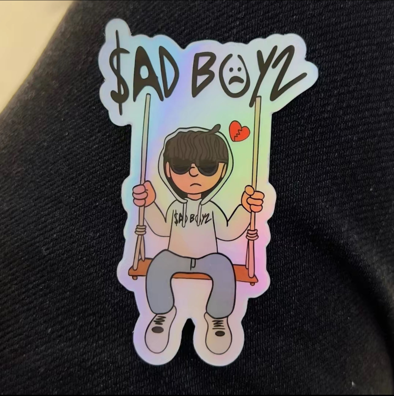 JUNIOR H SADBOYZ HOLOGRAPHIC STICKERS
