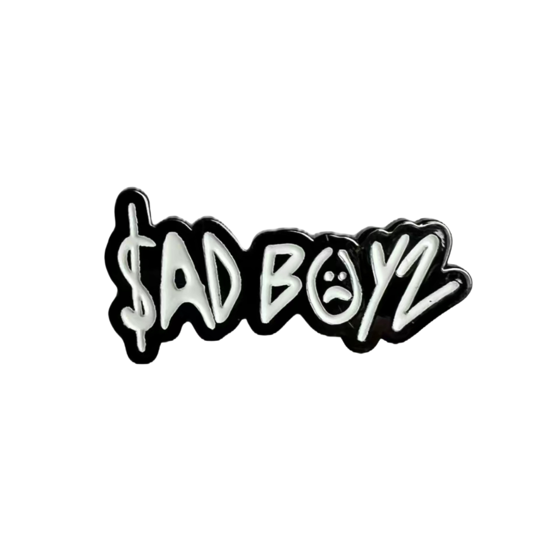 Sad Boyz Hat Pin GLOW IN THE DARK